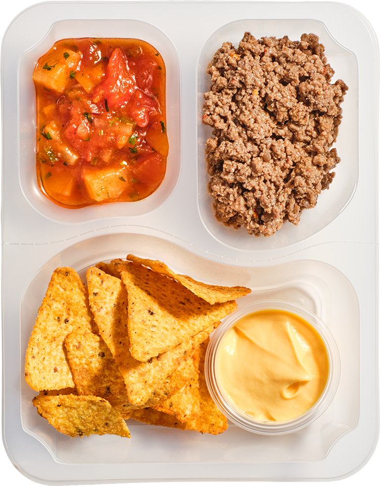 Nachosy z wołowiną i salsą z ananasa